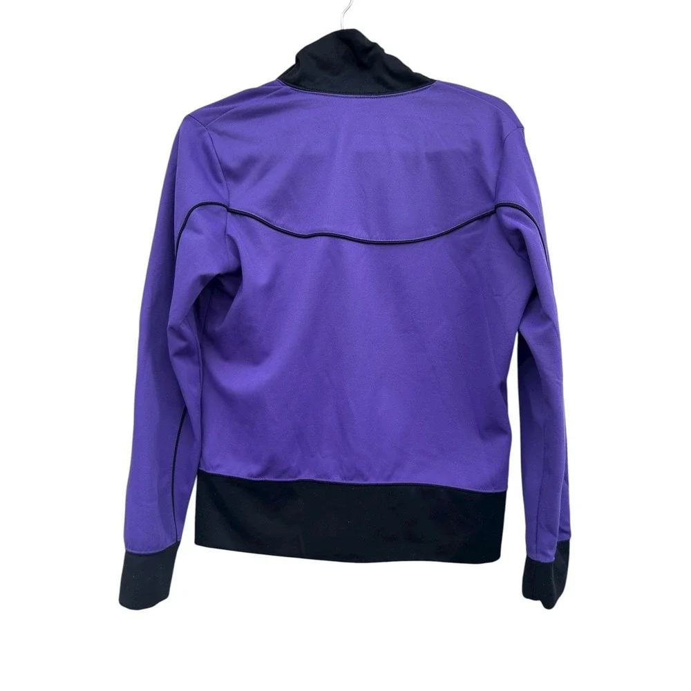 Nike Sportswear Kids Girls Purple Black Full Zip Track Jacket Size Medium 8-10